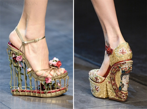 Những mẫu giầy hot nhất trên sàn catwalk Thu Đông 2013